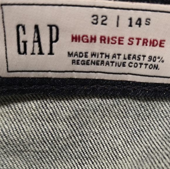 GAP Women's Fashion Forward Wide Leg Front Pocket Dark Rinse Jeans SIZE 14S - Picture 5 of 6
